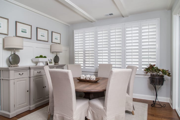 Shutters in Dining Room